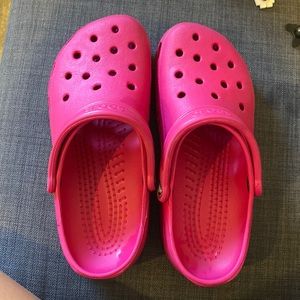 Hot pink crocs